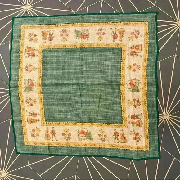 Vintage Pennsylvania-Dutch handkerchief - Picture 3 of 3